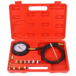 Set kit Tester misuratore pressione olio motore auto 12pz manometro adattatori